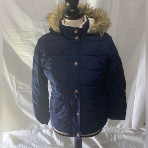 Old Navy navy blue hooded lining jacket size XL(14)